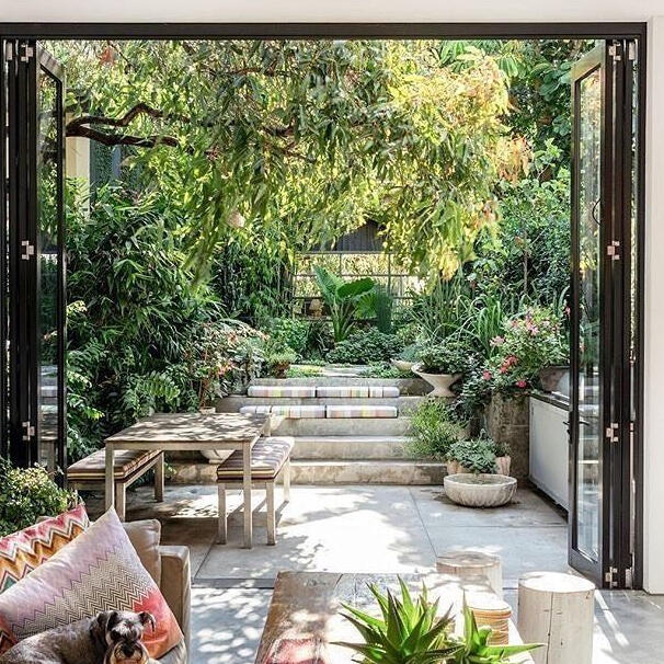 connectie binnen buiten, duurzame materialen